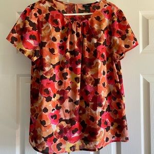 Pattern Short Sleeve Blouse